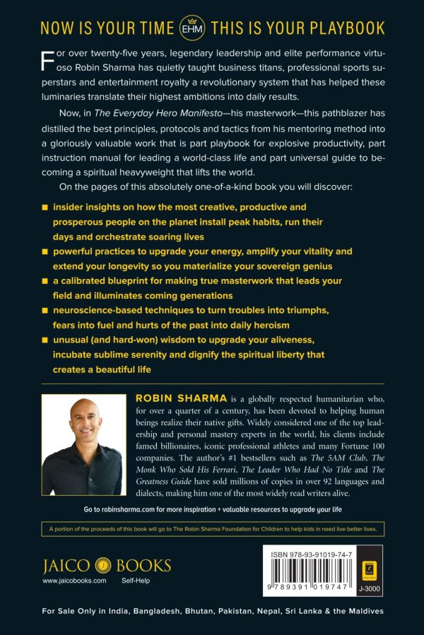 Buy The Everyday Hero Manifesto by Robin Sharma online - Jaico ...