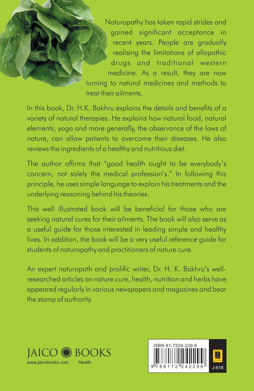 Buy The Complete Handbook of Nature Cure (5th Edition) by Dr. H. K ...